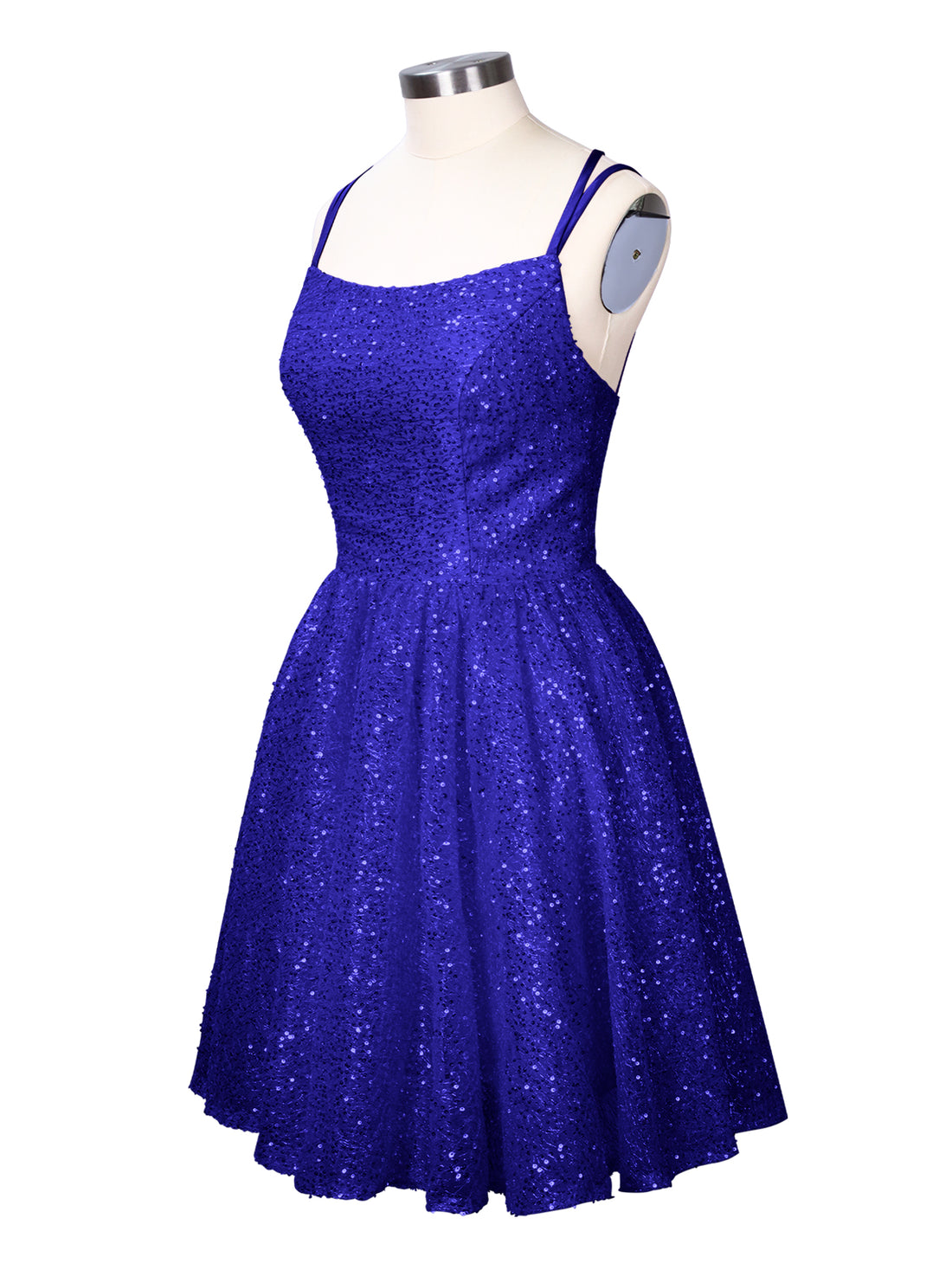 Sparkly Sequined A-line Mini Dress 