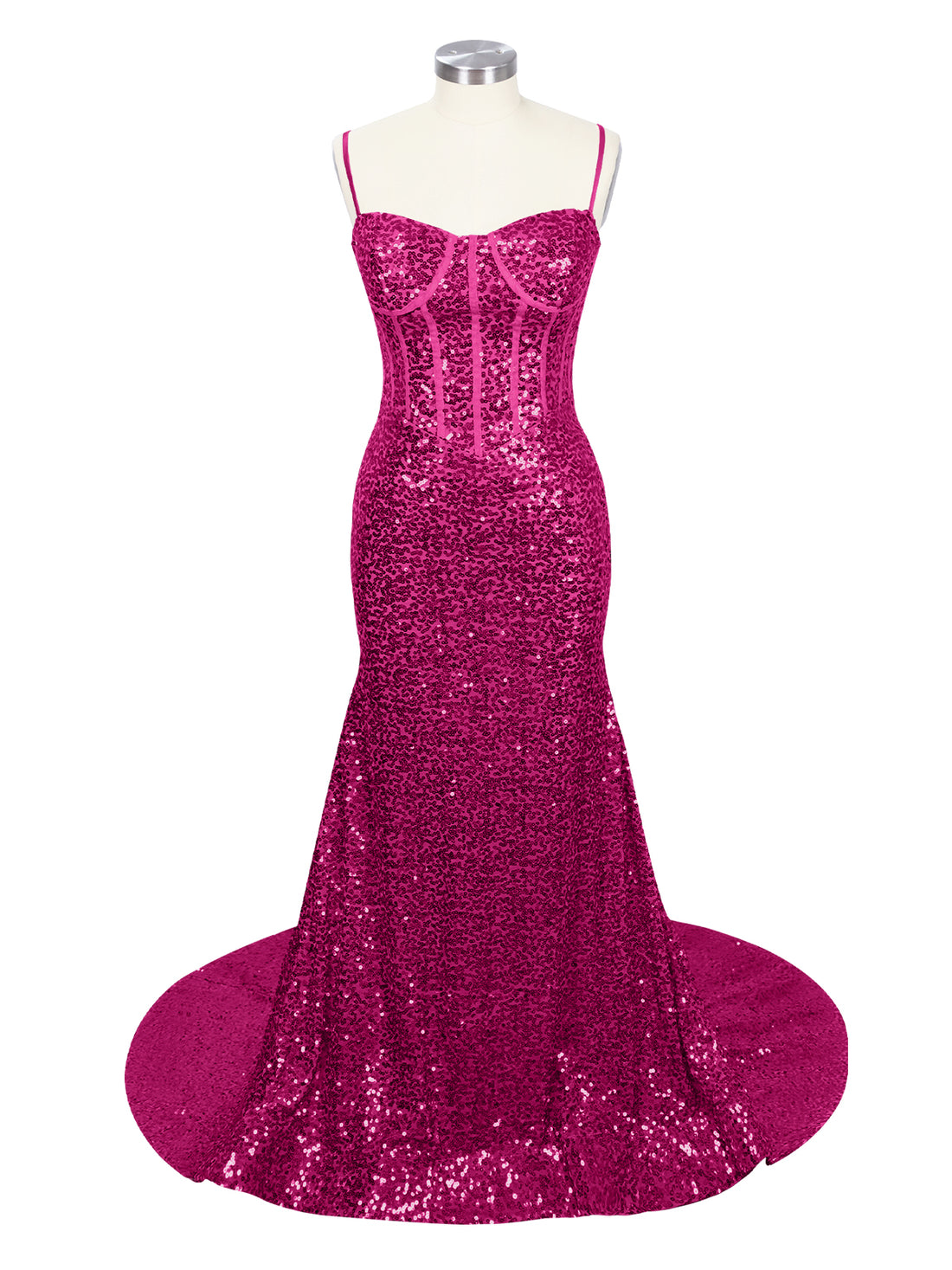 Spaghetti Sheath Prom Dress 