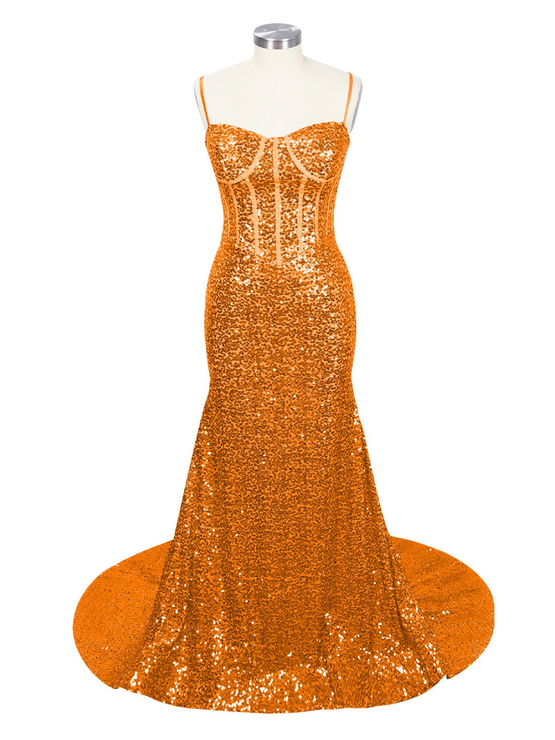 Spaghetti Sheath Prom Dress 