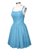 Sparkly Sequined A-line Mini Dress 