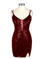 Double Spaghetti Bodycon Mini Dress 