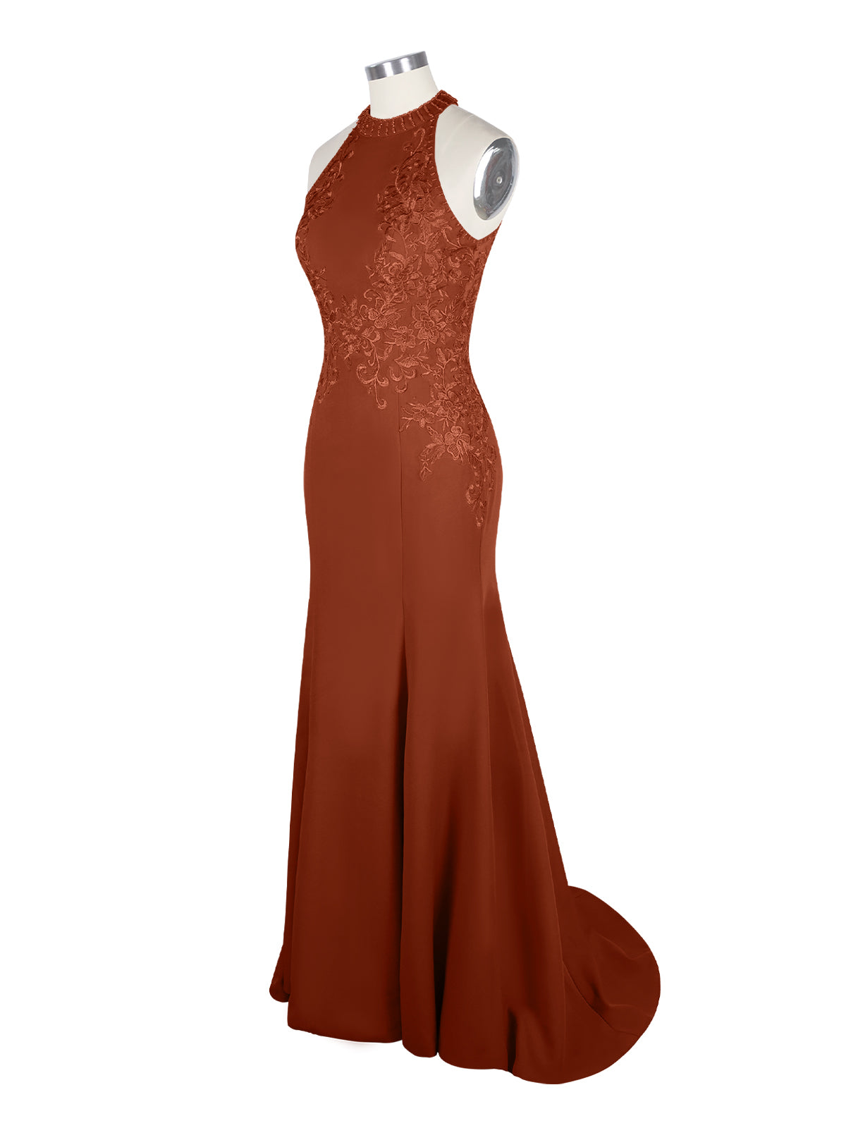 Halter Neckline Trumpet Dress 