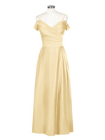 Silk-Like Pleated Prom Dress 