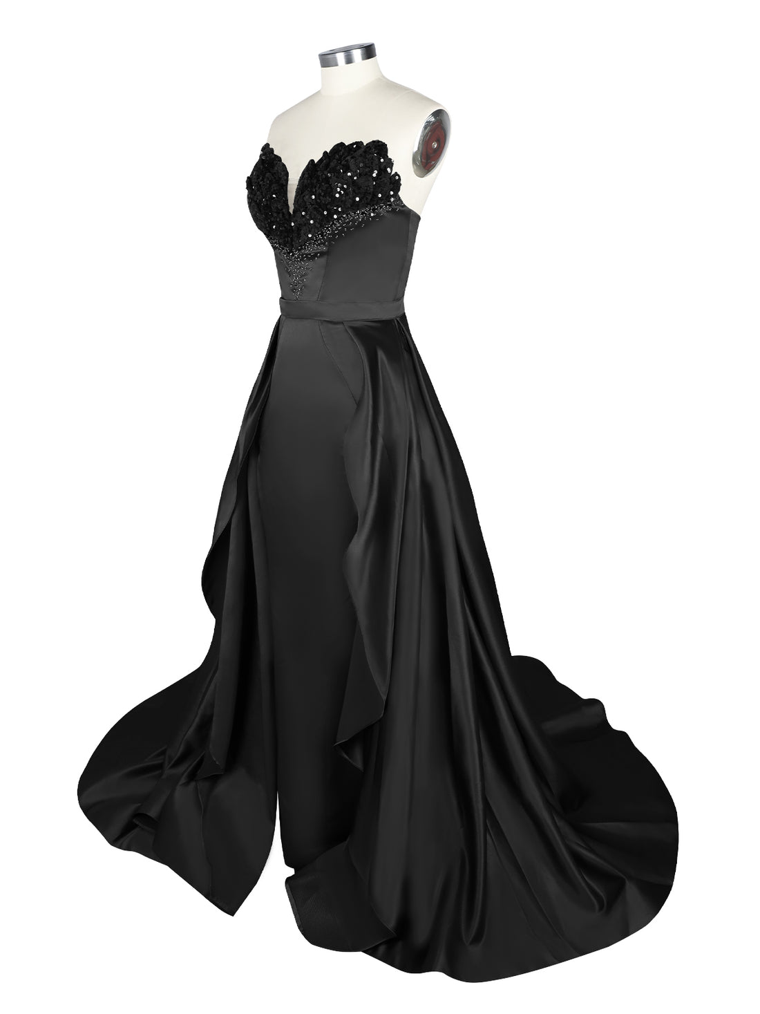 Strapless Sequin Prom Dress 