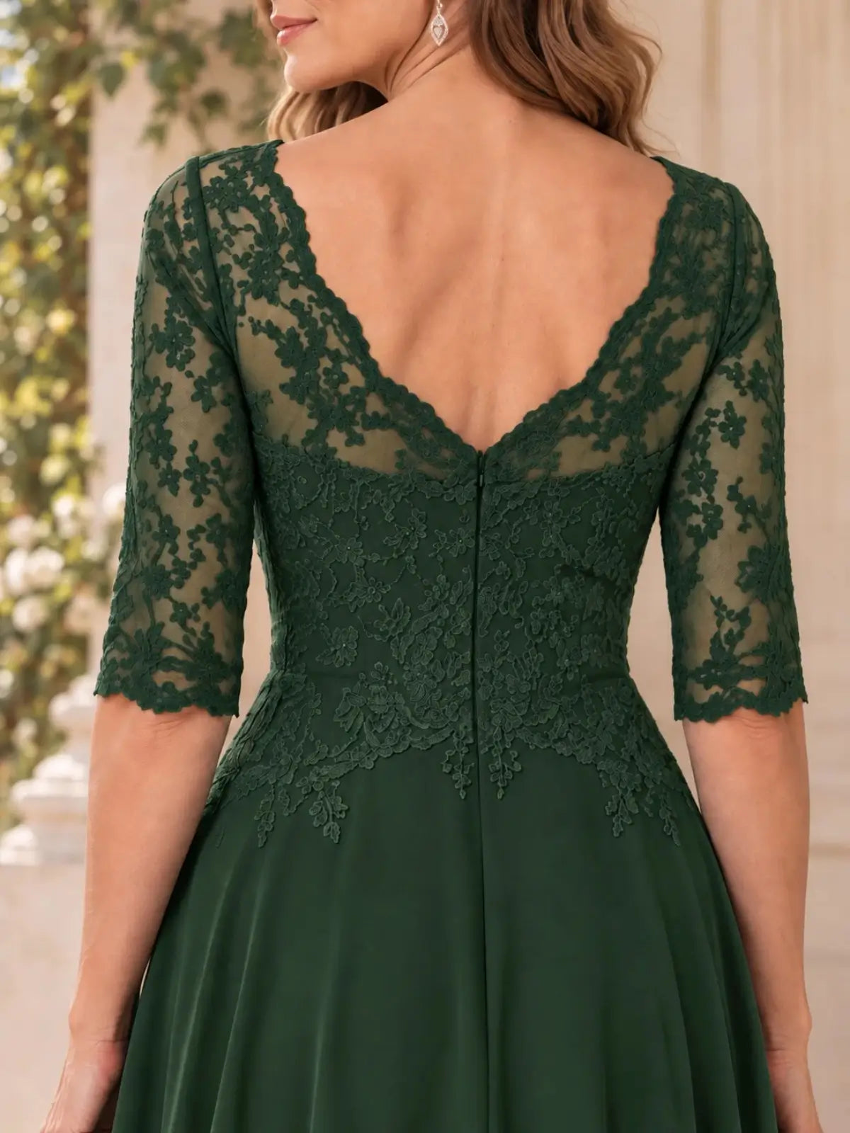 High-Low A-Line Mother of the Bride Dress