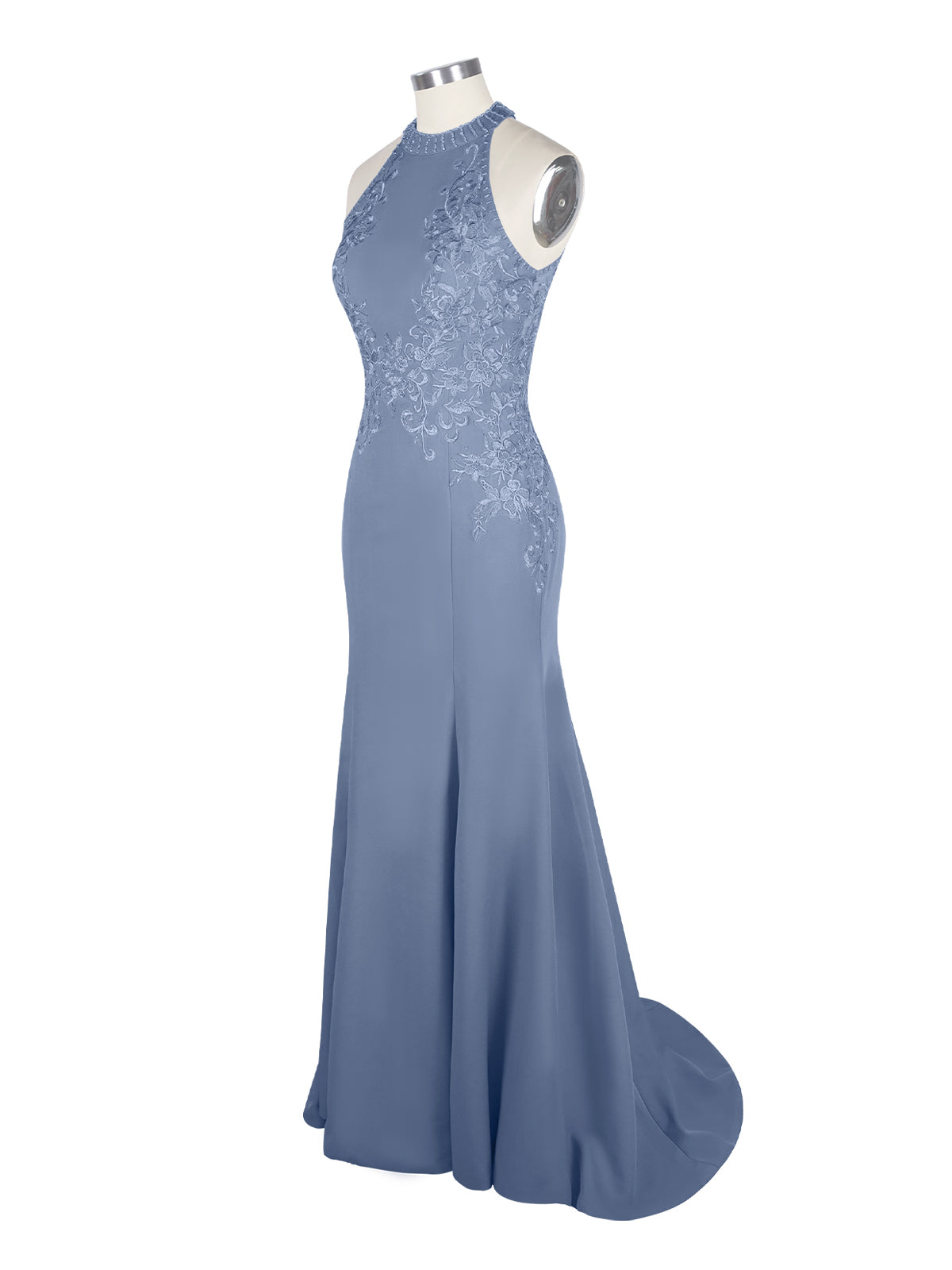 Halter Neckline Trumpet Dress 