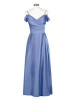 Silk-Like Pleated Prom Dress 