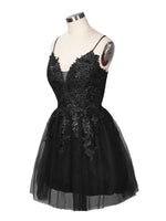 Applique Soft Tulle Mini Dress 