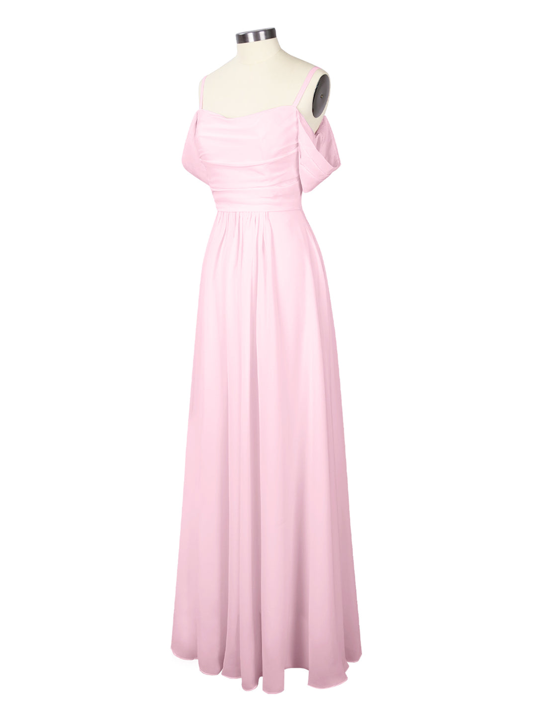 Off the Shoulder Brideamaid Dress #Bright Pink