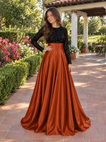 Sequin Jewel Neckline Prom Dress 