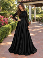 Sequin Jewel Neckline Prom Dress 