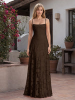 Jacquard Prom Dress with Lace-Up Open Back 