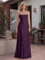 Jacquard Prom Dress with Lace-Up Open Back 