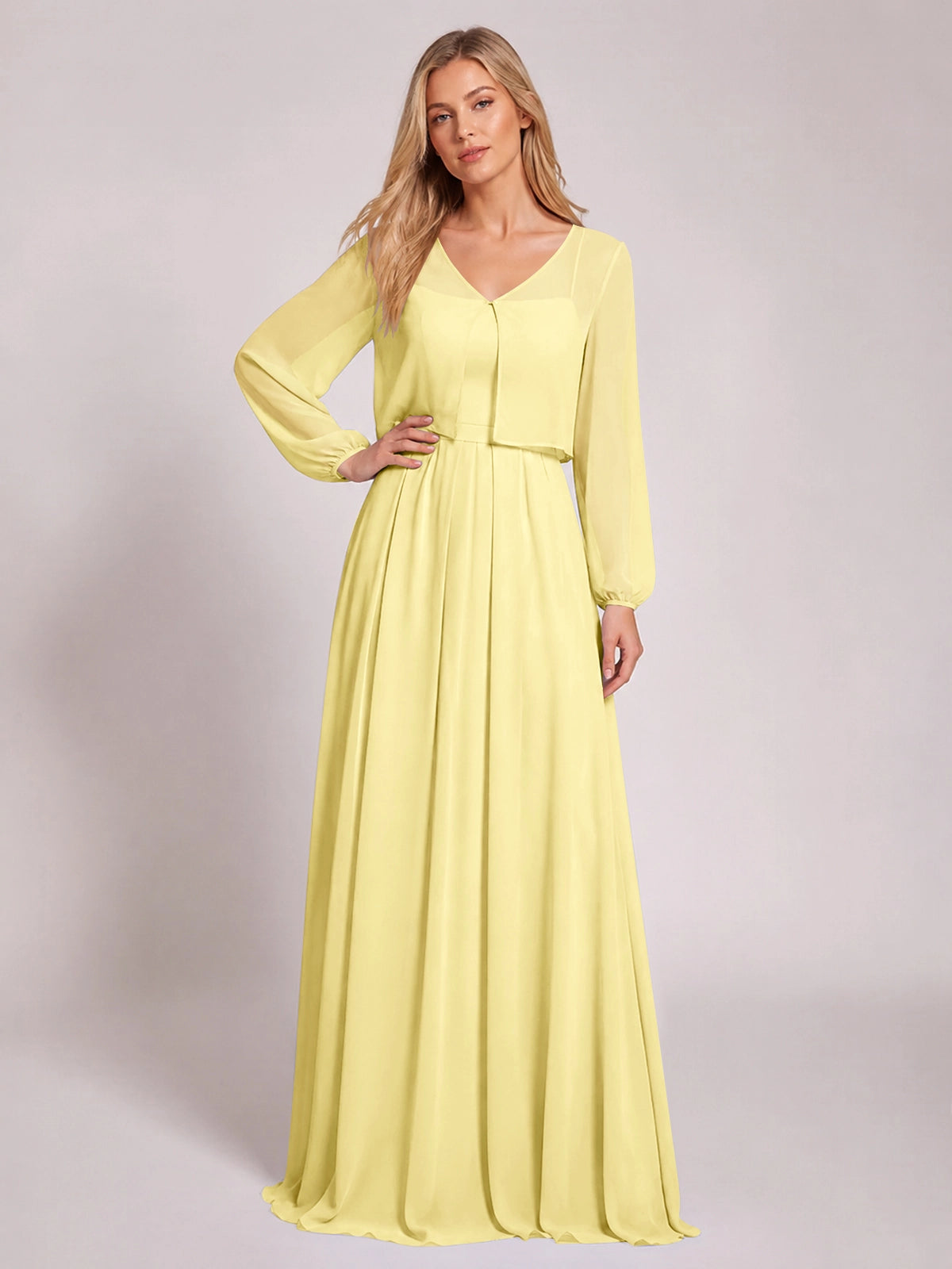 Two-Piece Square Neckline Bridesmaid Dress with Jacket