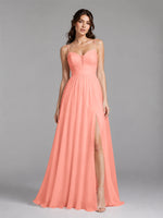 A-Line Bridesmaid Dress with Spaghetti Straps