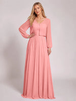 Two-Piece Square Neckline Bridesmaid Dress with Jacket