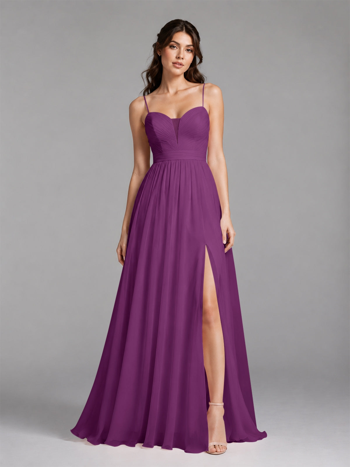 A-Line Bridesmaid Dress with Spaghetti Straps