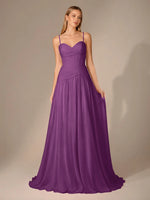 Chiffon Bridesmaid Dress with Ruched Design 