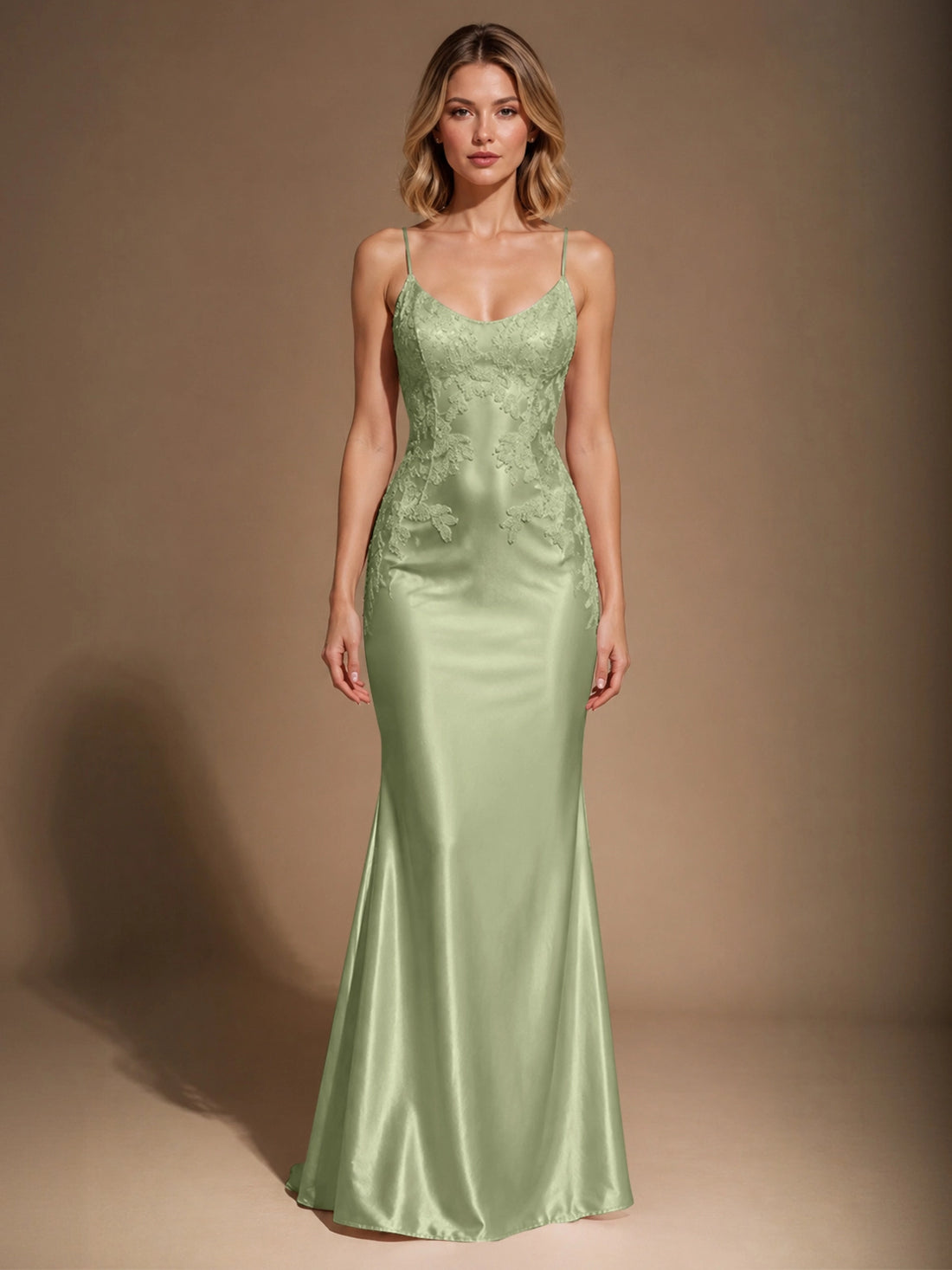 Mermaid Prom Dress with Sequin Appliques 