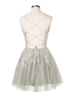 Applique Soft Tulle Mini Dress 