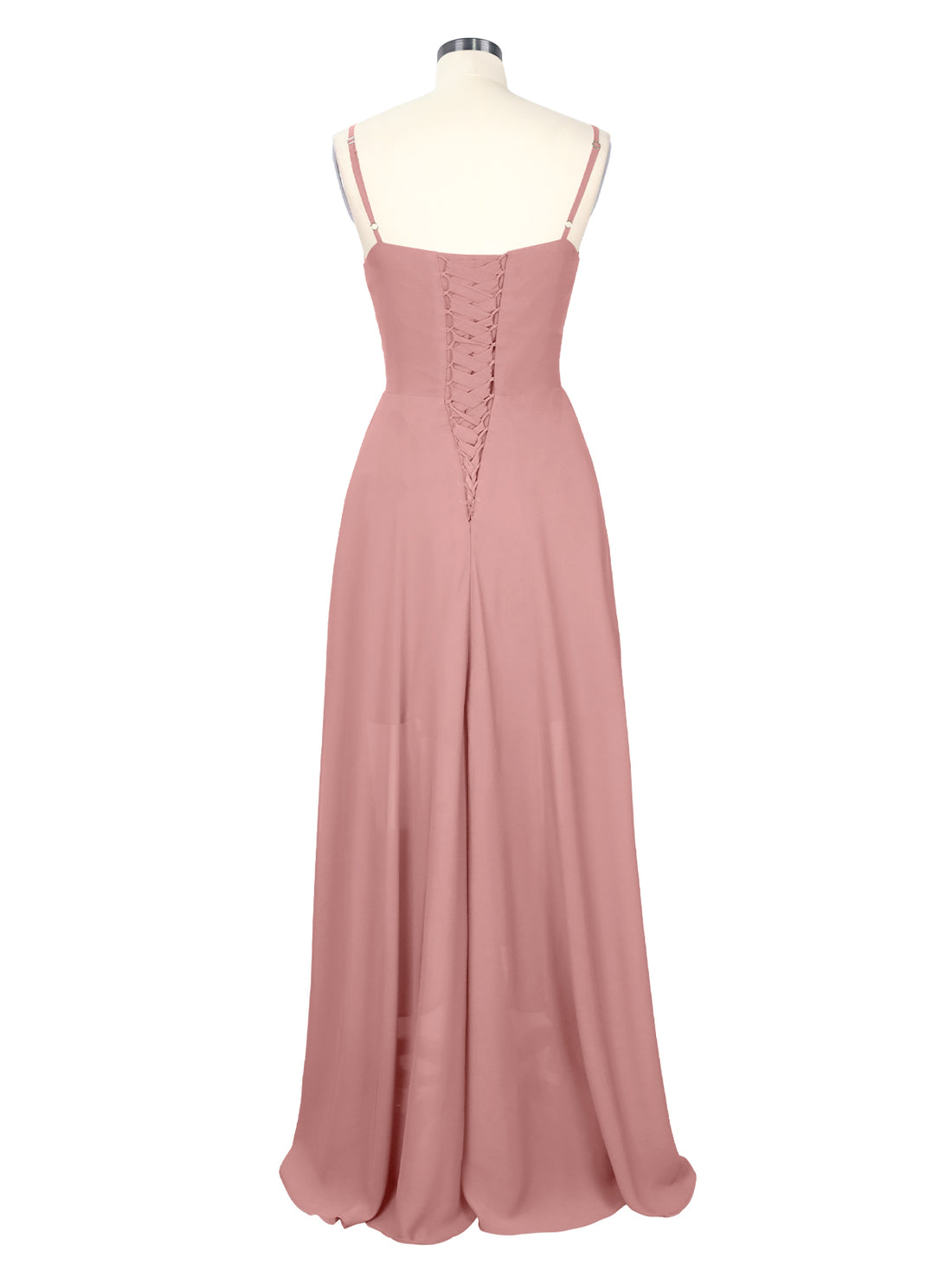 Spaghetti Asymmetrical Bridesmaid Dress 