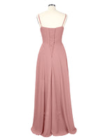 Spaghetti Asymmetrical Bridesmaid Dress 