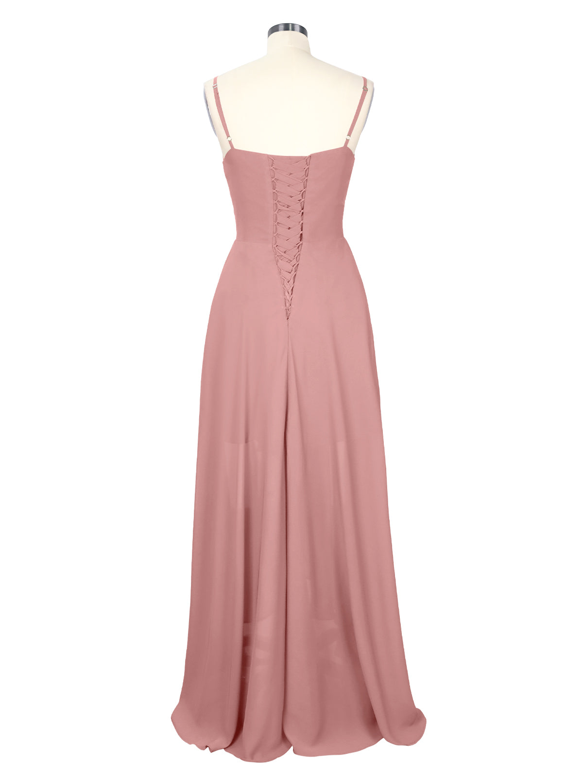 Spaghetti Asymmetrical Bridesmaid Dress 