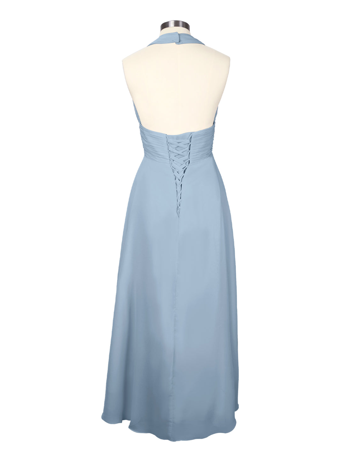 Ruched Halter Bridesmaid Dress 