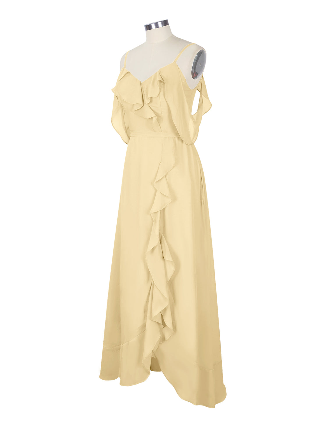 Flowy Spaghetti Bridesmaid Dress 