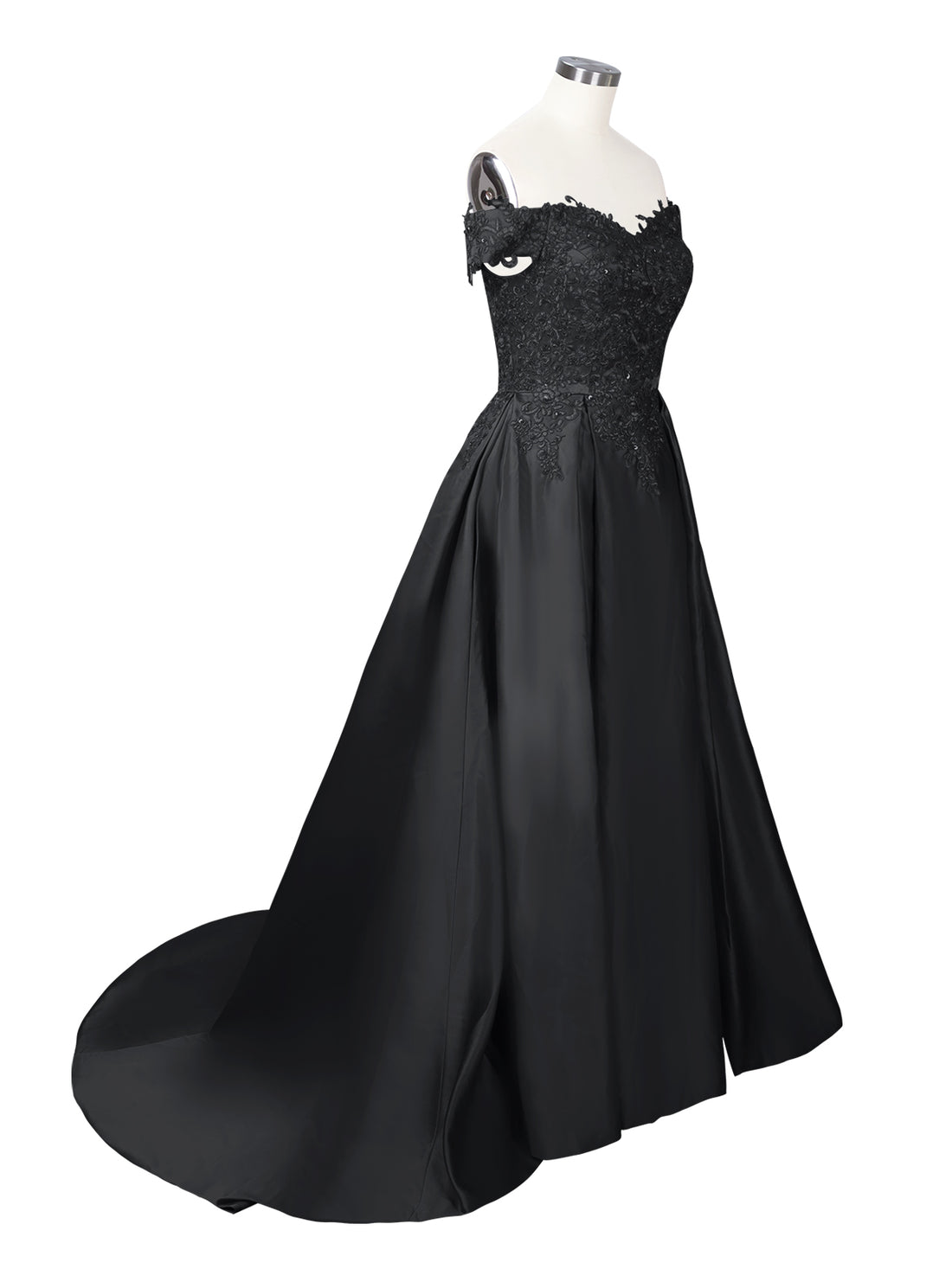 Applique Bodice Prom Dress 