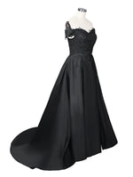 Applique Bodice Prom Dress 