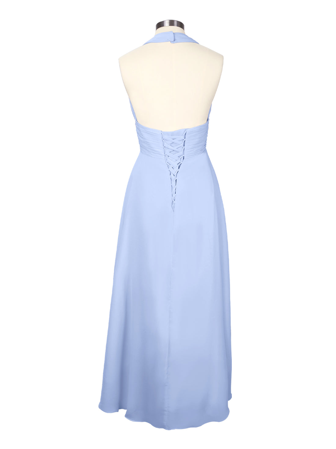Ruched Halter Bridesmaid Dress 