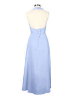 Ruched Halter Bridesmaid Dress 