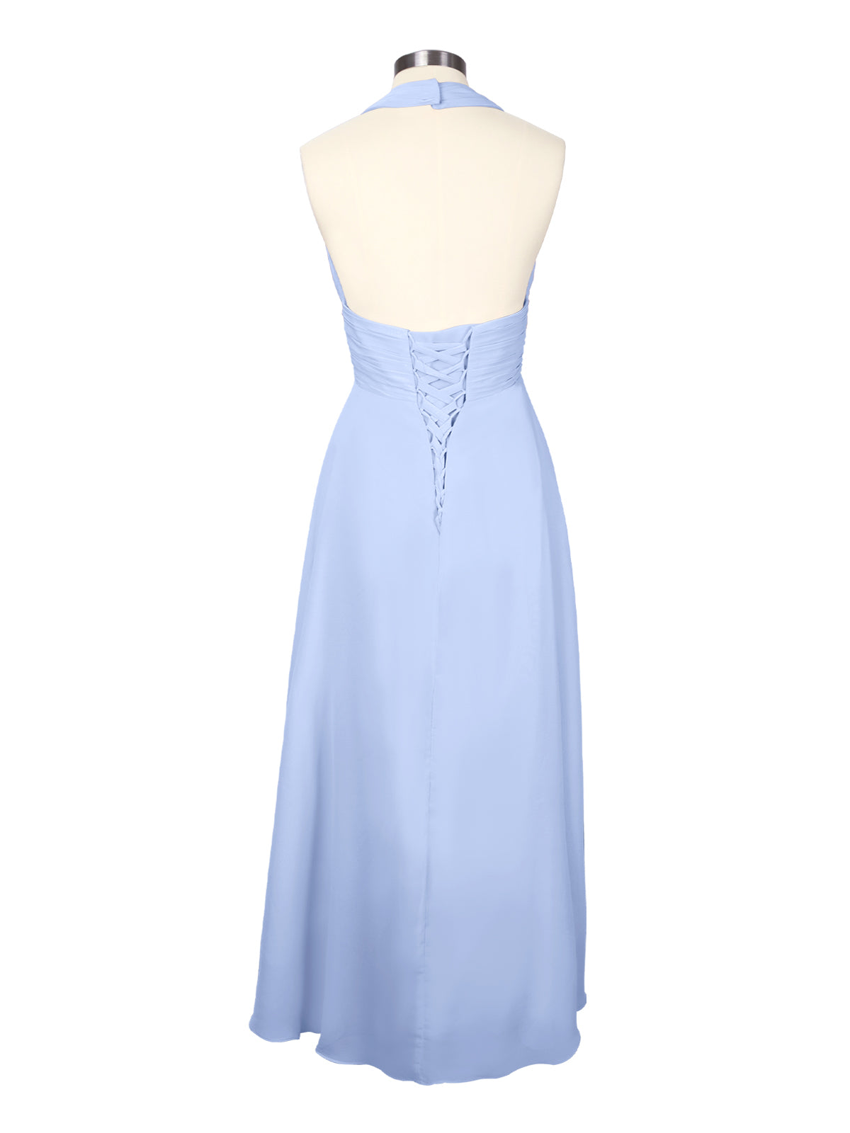 Ruched Halter Bridesmaid Dress 