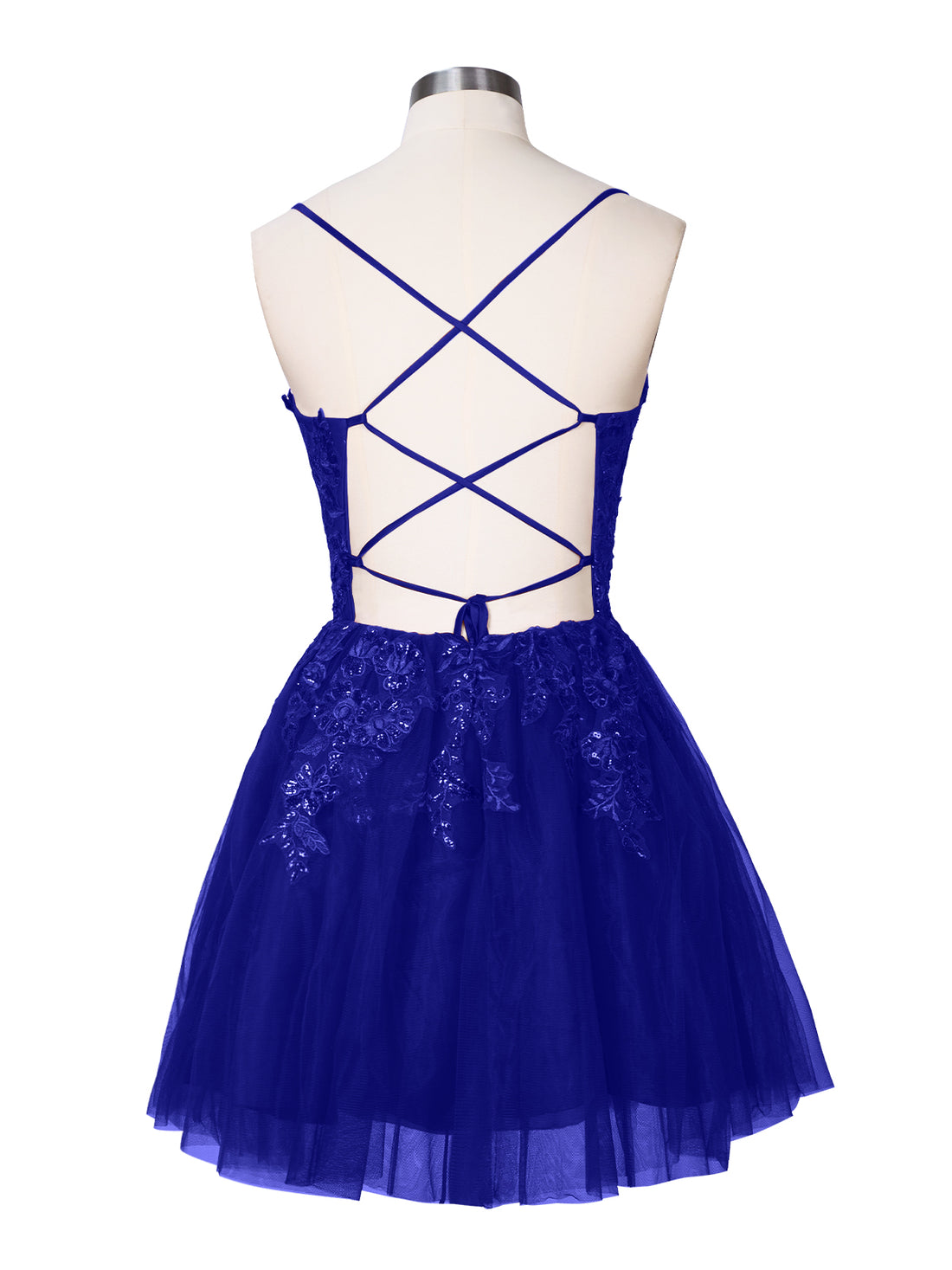 Applique Soft Tulle Mini Dress 