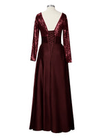 Long Sleeveless Sequin Prom Dress 