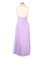 Ruched Halter Bridesmaid Dress 