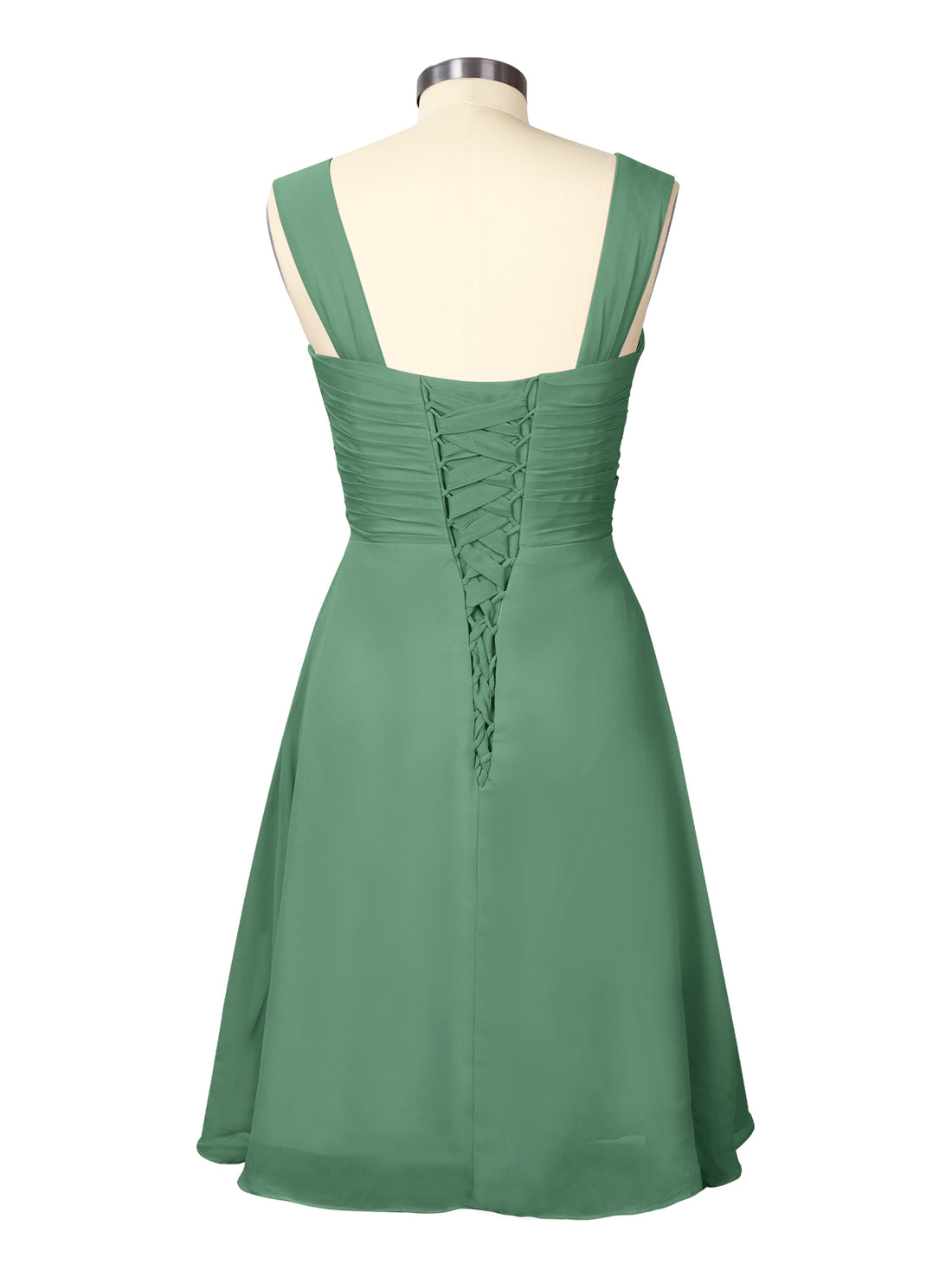Ruched Chiffon Two-Piece Dress Set 