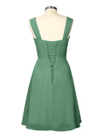 Ruched Chiffon Two-Piece Dress Set 