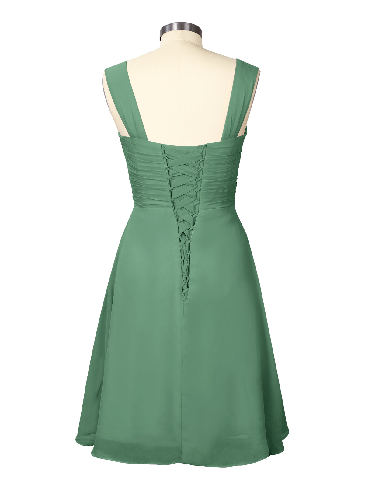 Ruched Chiffon Two-Piece Dress Set 