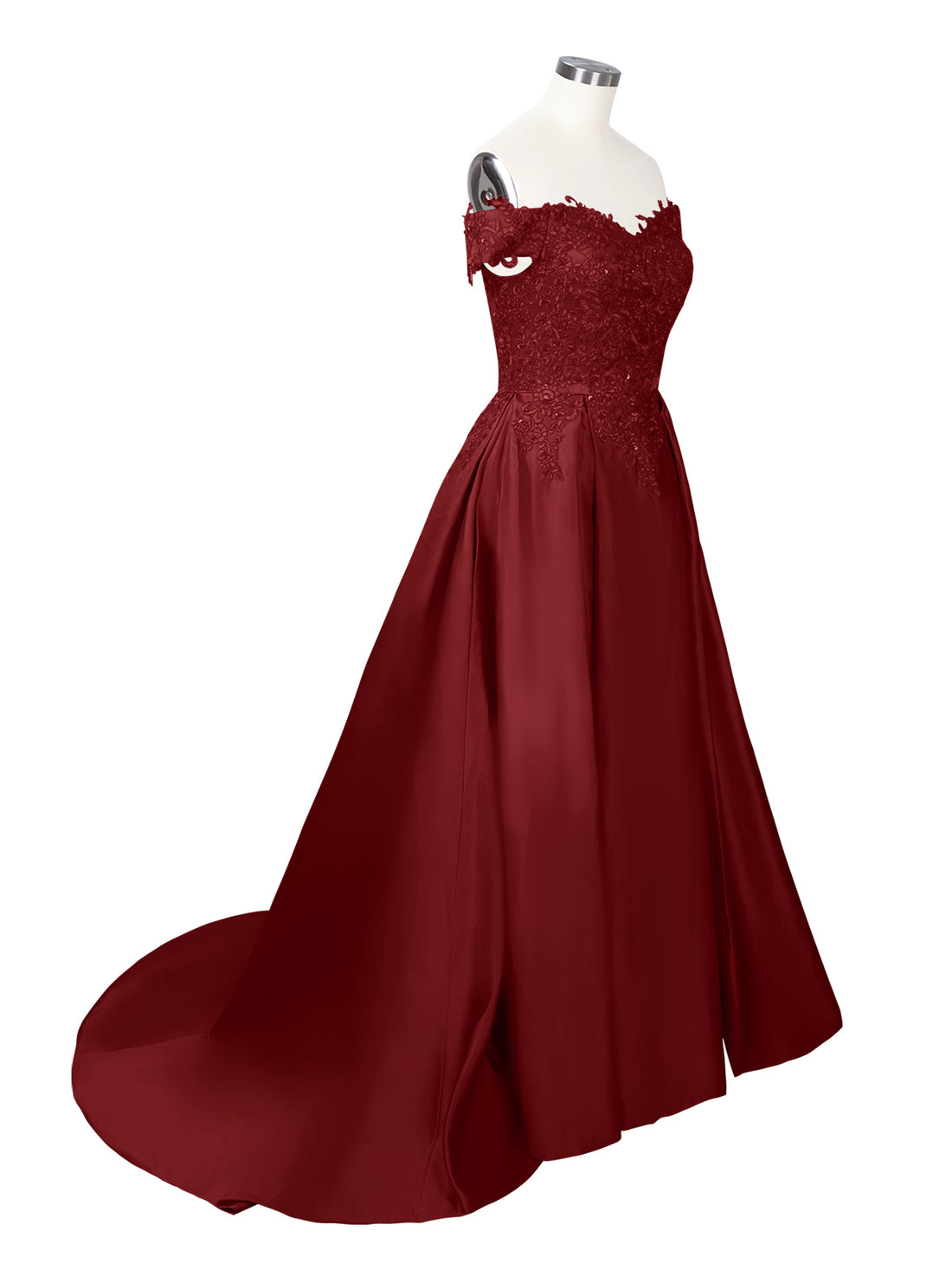 Applique Bodice Prom Dress 