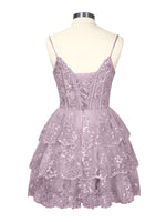 Sequin Appliques Mini Dress 