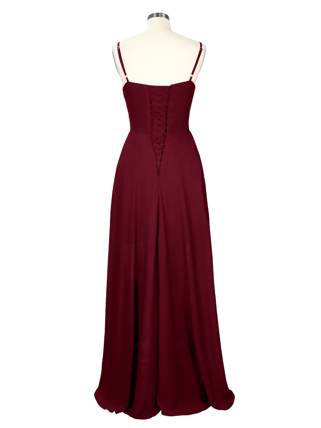 Spaghetti Asymmetrical Bridesmaid Dress 