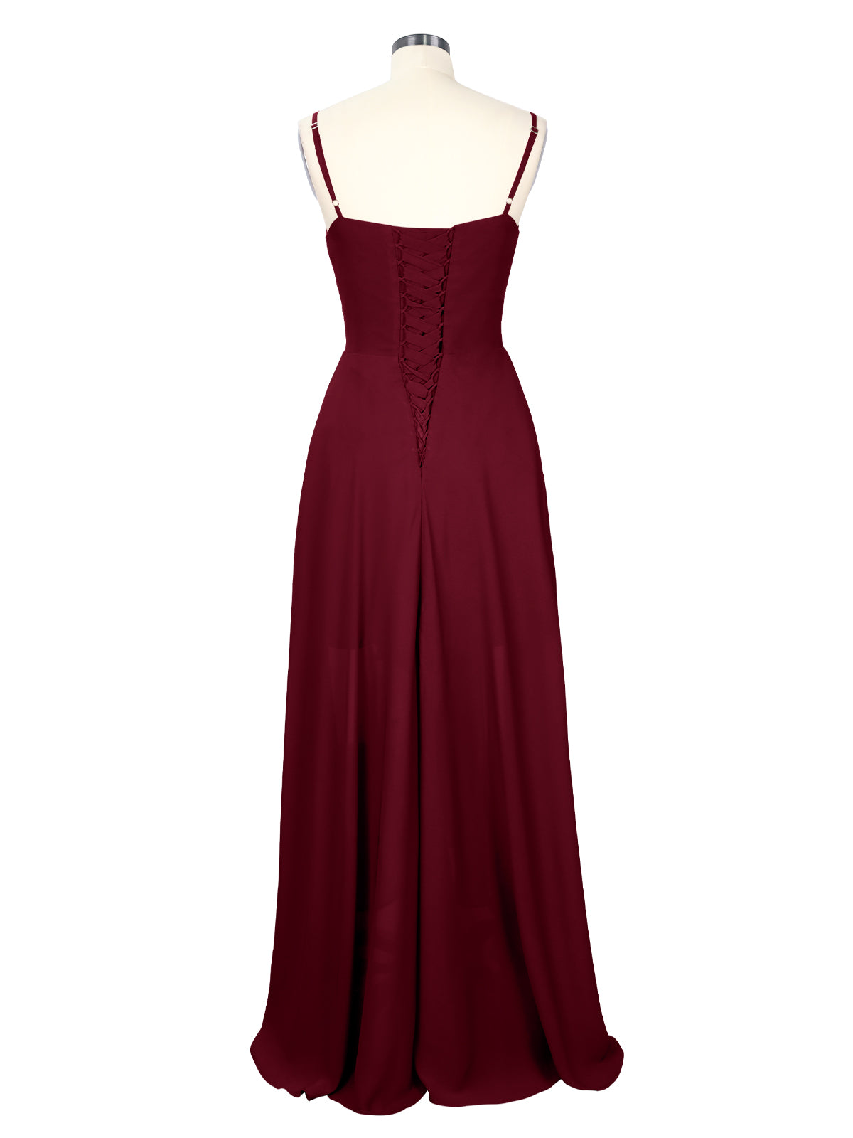 Spaghetti Asymmetrical Bridesmaid Dress 