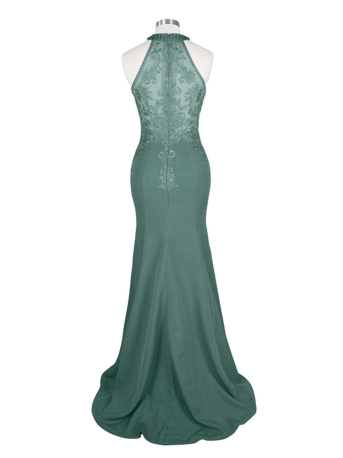 Halter Neckline Trumpet Dress 