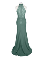 Halter Neckline Trumpet Dress 