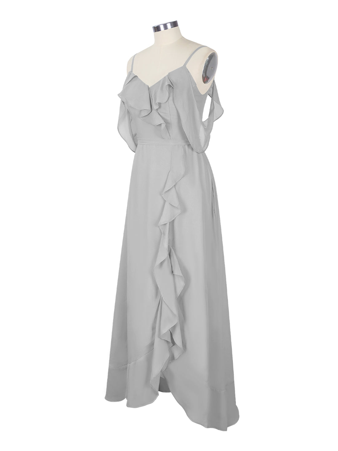 Flowy Spaghetti Bridesmaid Dress 