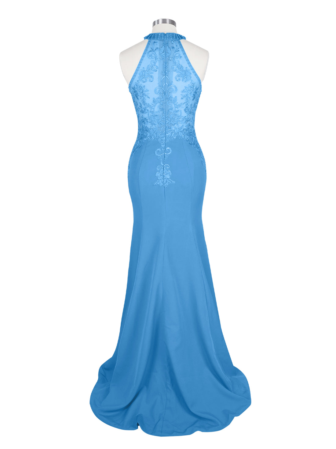 Halter Neckline Trumpet Dress 