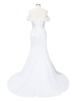 3D Floral Sheath Wedding Dress 