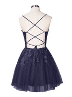 Applique Soft Tulle Mini Dress 